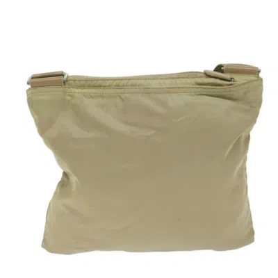 Shop Prada Tessuto Beige Synthetic Shoulder Bag ()