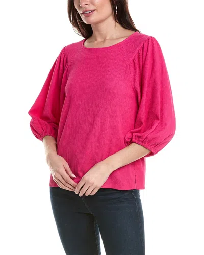 Shop Vince Camuto Puff Sleeve Top In Pink