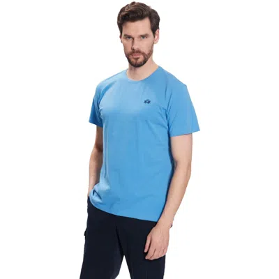 Shop La Martina Blue Cotton Men's T-shirt