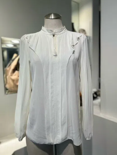 Shop Beate Heymann Valoont Transparent Blouse In Cream In White