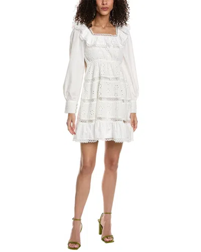 Shop Beulah Eyelet Mini Dress In White