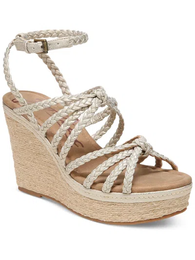 Shop Zodiac Shana-espad Womens Suede Wedge Wedge Heels In Gold