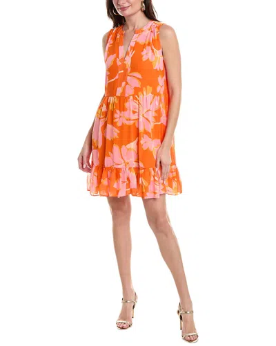 Shop Vince Camuto Babydoll Dress In Orange
