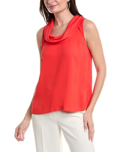 Shop Vince Camuto Cowl Neck Blouse In Red