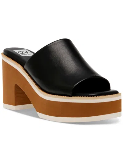 Shop Dolce Vita Nikole Womens Faux Leather Warm Heels In Black