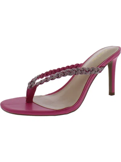 Shop Bebe Aislinn Womens Rhinestone Slip On Heels In Pink