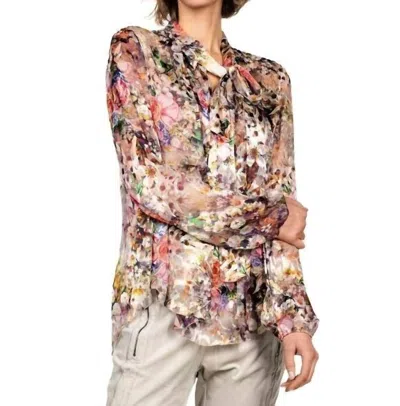 Beate Heymann Shadow Rose Blouse In Floral In Purple
