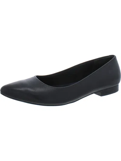 Shop Walking Cradles Reece Womens Leather Pointed Toe Ballet Flats In Black