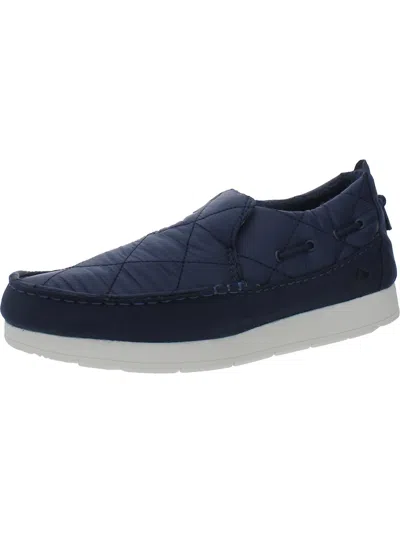 Shop Sperry Moc Sider Mens Comfort Insole Microfleece Lining Slip-on Sneakers In Blue