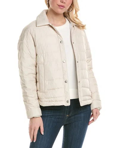 Shop Peserico Womens Jacket, 46, White In Beige