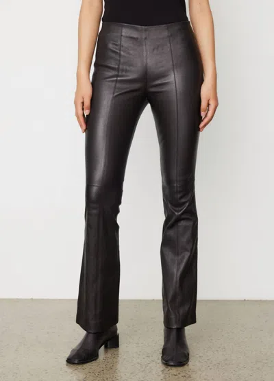 Shop Rag & Bone Simone Leather Flare Pant In Black