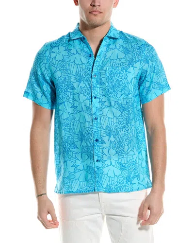 Shop Hiho Irie Linen Shirt In Blue