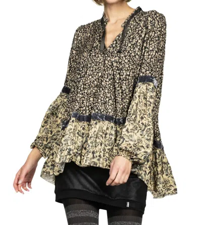 Shop Beate Heymann Millefleur Blouse In Cream/black In Multi