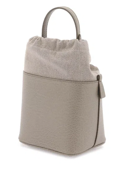 Shop Maison Margiela 5ac Bucket Bag In Grey