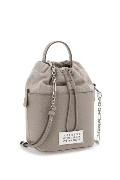 Shop Maison Margiela 5ac Bucket Bag In Grey
