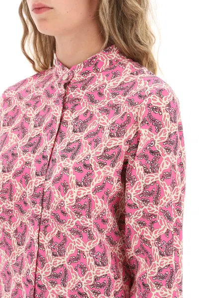 Shop Isabel Marant Ilda Silk Shirt With Paisley Print