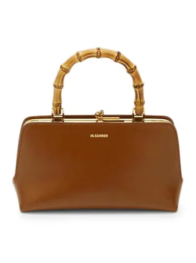 Shop Jil Sander Handbag In Brown