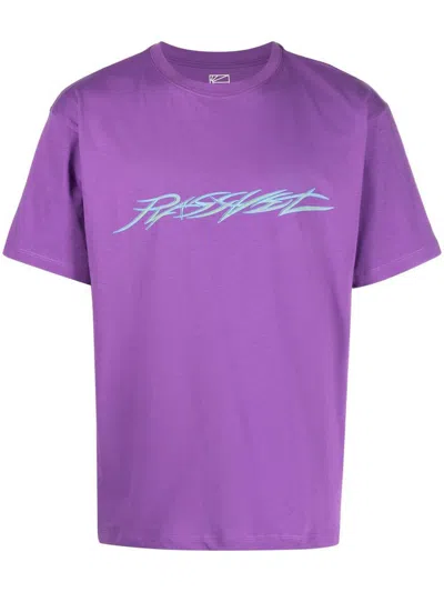 Shop Rassvet Dian Liang Logo Tshirt Clothing In Pink & Purple