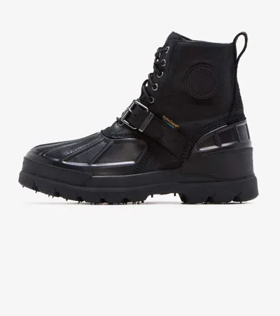 Shop Polo Ralph Lauren Men's Black Leather Oslo High Waterproof Boots Size Us 9 Cat42