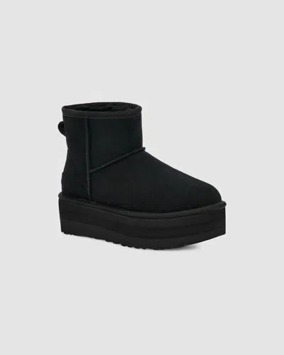 Shop Ugg Classic Mini Platform 1134991 Women's Black Suede Winter Boots Size 9 Zj313