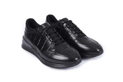 Shop Vellapais Gresote Sneakers In Black
