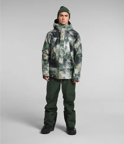 Shop The North Face Clement Nf0a82vo Men's Camo Print Triclimate Jacket 2xl Sgn298 In Green