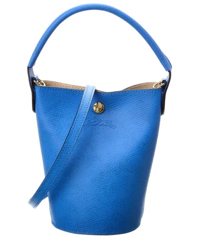 Shop Longchamp Epure Xs Leather Crossbody In Blue