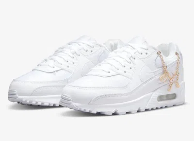 Shop Nike Air Max 90 Premium Lucky Charms Dh0569-100 Womens White Shoes Size 5 Nr3387