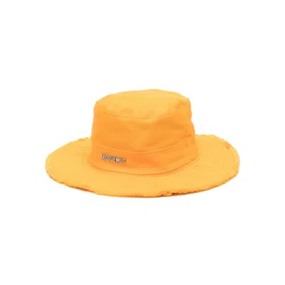Shop Jacquemus Caps In Orange