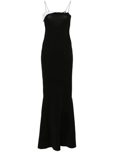 Shop Jacquemus La Robe Aro Long Dress In Black