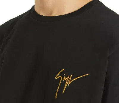 Shop Giuseppe Zanotti T-shirts And Polos In Black