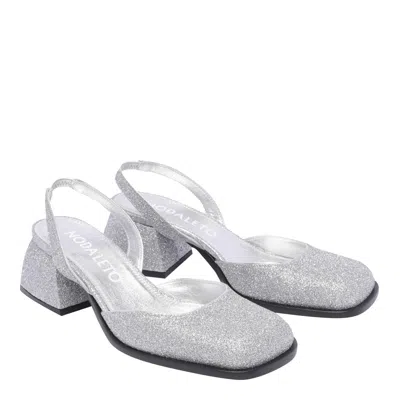Shop Nodaleto With Heel In Silver