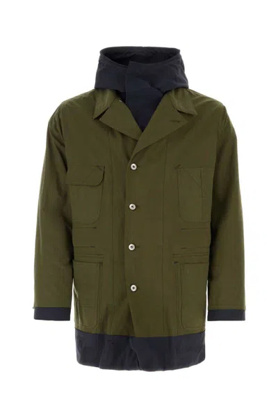 Shop Sacai Jackets In Green