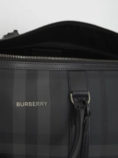 Shop Burberry Boston Duffle Bag In Black