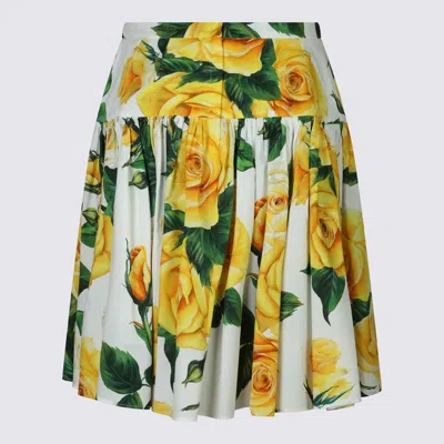 Shop Dolce & Gabbana Skirts In Rose Gialle Fdo Bco