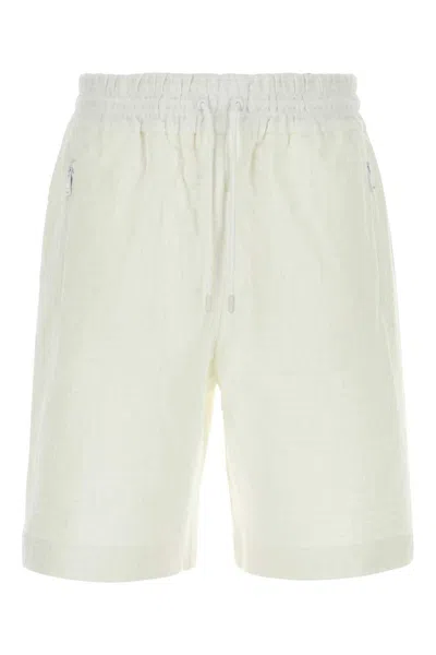 Shop Fendi Shorts In Neutrals