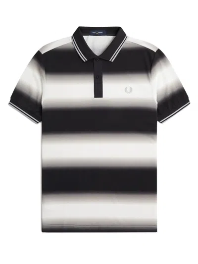 Shop Fred Perry Fp Stripe Graphic Polo Shirt Clothing In White