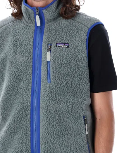 Shop Patagonia Retro Pile Vest In Noveau Green