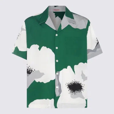 Shop Valentino Shirts Green