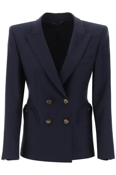 Shop Blazé Milano "double-breasted Blazer For In Blue
