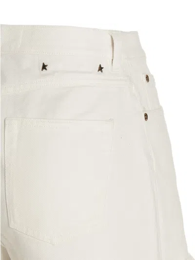 Shop Golden Goose Shorts 'bull Over Dyed-365' In White