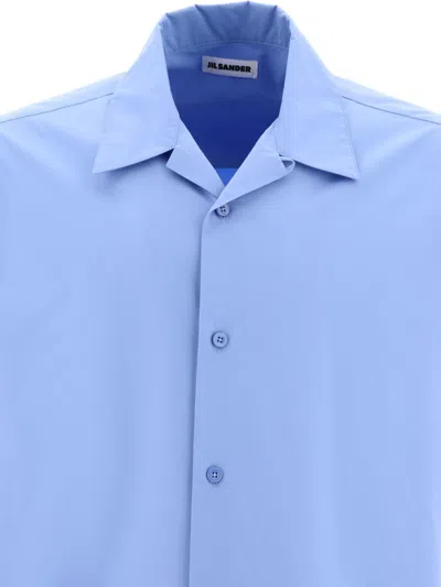 Shop Jil Sander Poplin Shirt In Blue
