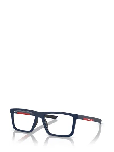 Shop Prada Eyeglasses In Matte Blue