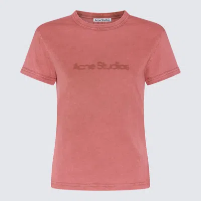 Shop Acne Studios T-shirts And Polos In Rust Red
