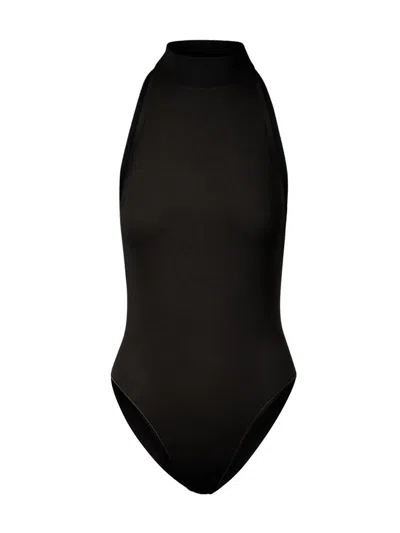 Shop Alaïa Sleeveless Bodysuit Clothing In Black