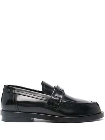 Shop Alexander Mcqueen Seal Moccasts Shoes In Black