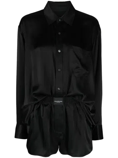 Shop Alexander Wang Short Jumpsuit Clothing In Black