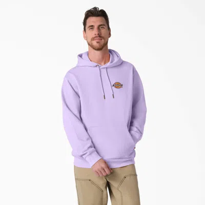 Shop Dickies Fleece Embroidered Chest Logo Hoodie In Purple