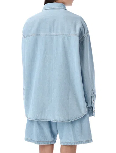 Shop Carhartt Wip Alta Shirt Jacket In Blue Stone Bleached