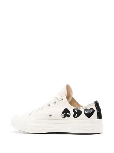 Comme Des Garçons Play X Converse Multi Hearts-print Low-top Sneakers In White